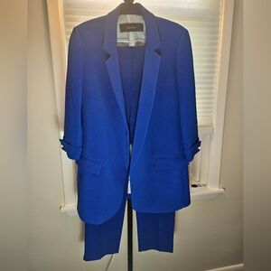 2 pcs Zara pants suit royal blue